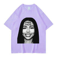 Women's Retro Short Sleeve Top Hip Hop T-shirt - Chic Angle