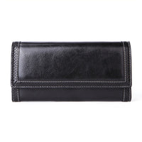 Women's Long Leather Wallet With Multiple Card Slots