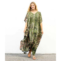 Rayon Printed Blooming Loose Vacation Robe Beach Dress Bikini Sun Protection Shirt