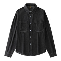 Women's Long Sleeve Denim Shirt All-matching Shirt
