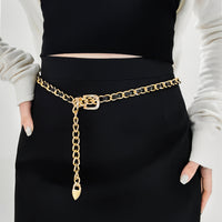 High Sense Waist Chain Metal Lady Versatile Decorative Belt Thin Chain With Skirt Suit Belt Body Chain
