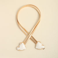 Stylish And Simple Women's Waist Chain Sweet Love Decoration Double Spring Elastic Chain Gold Skirt