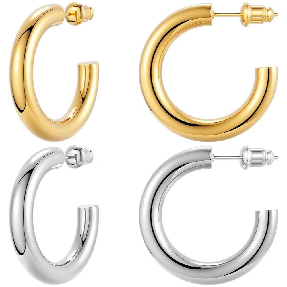 Silver Needle Color-preserving Anti-allergy Earrings