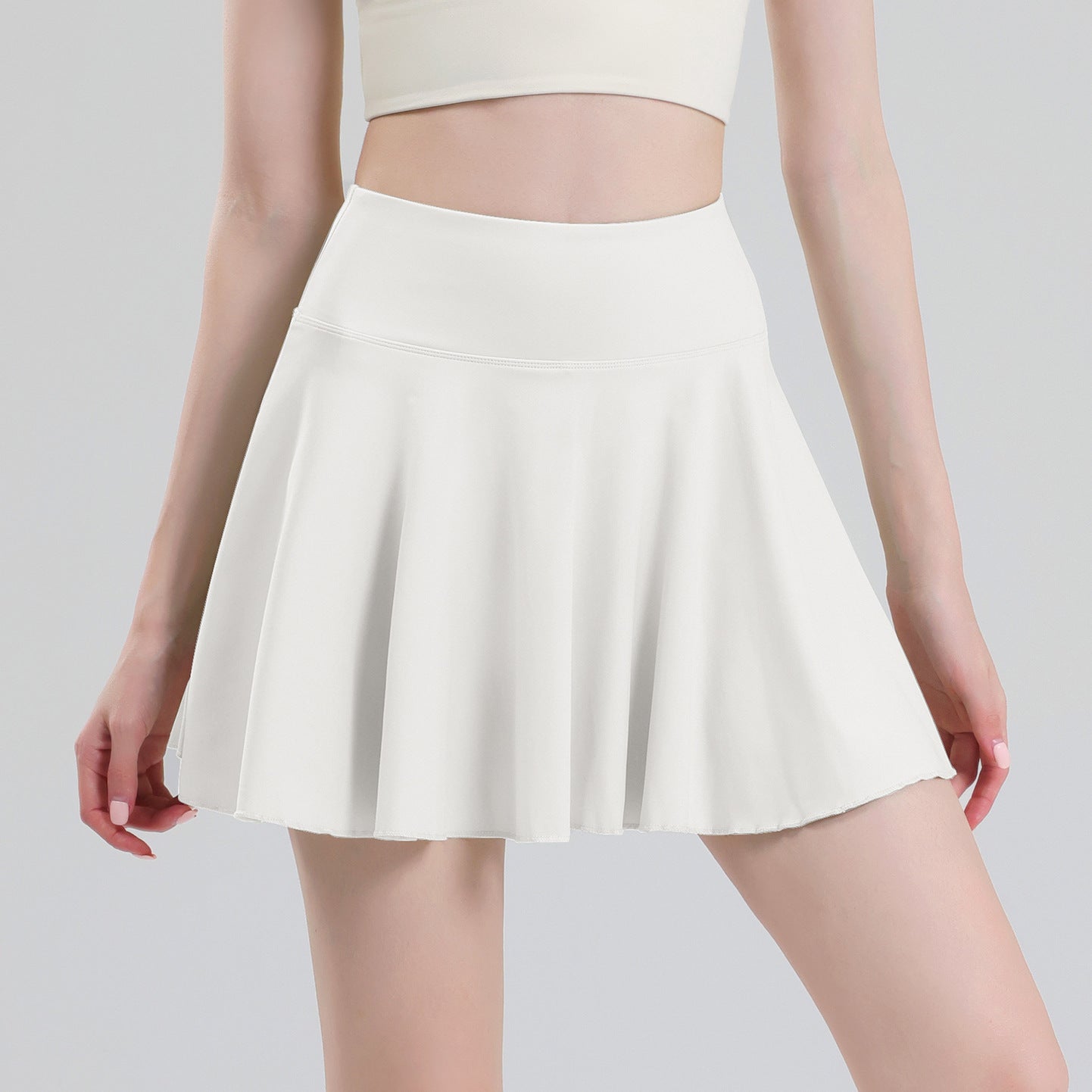 Tennis Skirt Female Yoga White Badminton Pleated