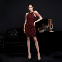 Symphony Sequins Short Dress Party Party Dress Fairy Series