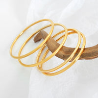 Women's French Colorless Retro Plain Ring Bracelet - Chic Angle