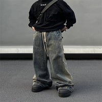 Retro Washed Gradient Jeans For Men
