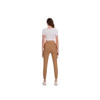 Multi-pocket Work Elegant Casual Elastic Waist Lace Up Pants