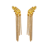 European And American Ins Earrings Exaggerated Long Alloy