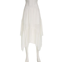 Cotton Vacation Beach Casual Irregular Long Dress