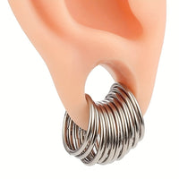 Stainless Steel Studs Closed Earrings