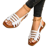 Summer New Large Size Flat Casual Woven Sand Sandals