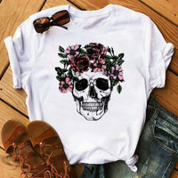 Vintage Print Letter Fashion Clothing Short-sleeved T-shirt