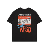 Men's Summer Loose Street Cotton Printed T-shirt
