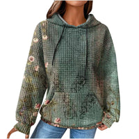 Winter Hooded Sweater Digital 3D Printing Casual Style
