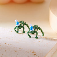 Christmas Stud Earrings Cartoon Creative Frog