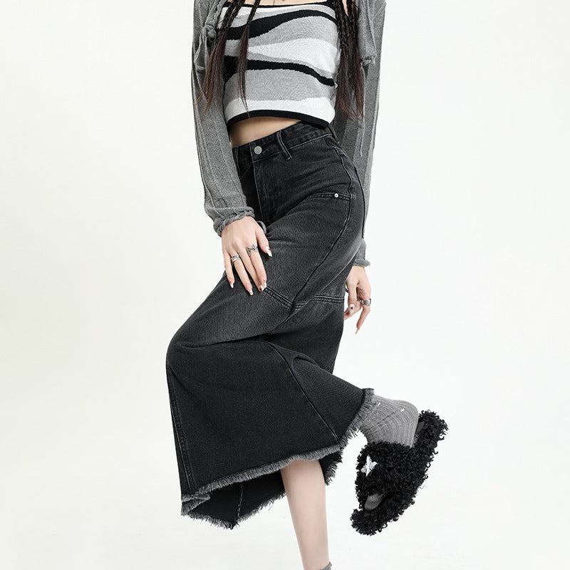 Fishtail Skirt High Waist Slimming A- Line Women