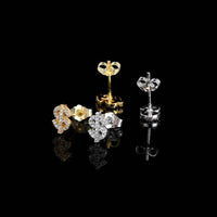Simple Personality Copper Earrings Studded With Zircon