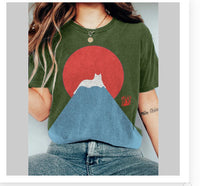 European Hip Hop Series Digital 3D Printing Ladies Street Short-sleeved Sports T-shirt - Chic Angle