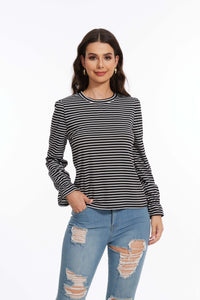 Women's Striped Long Sleeved Shirt